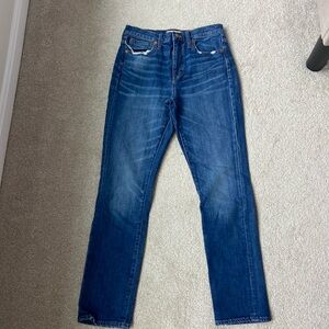 Madewell high rise slim boy jean 25